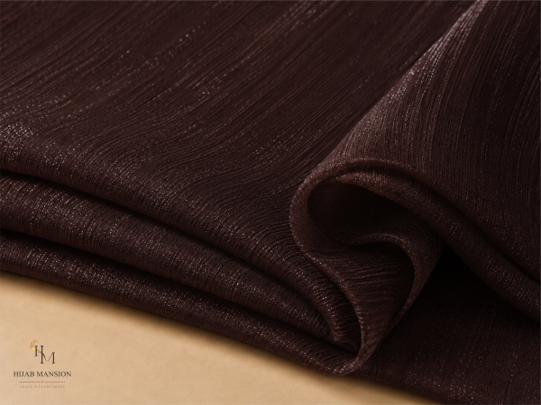 Deep Chocolate Shimmer Chiffon Hijab