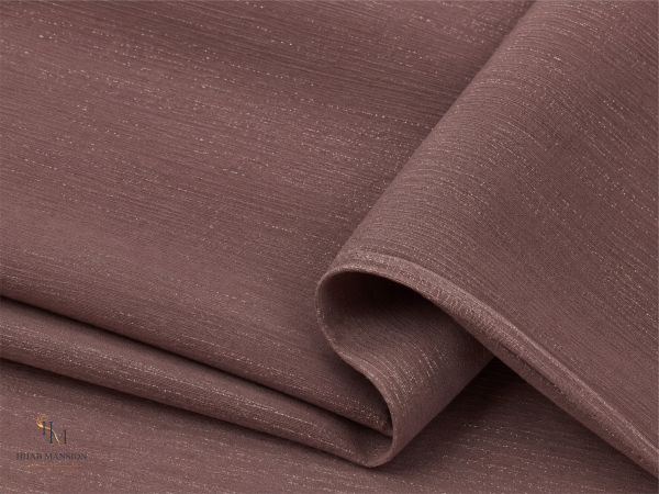 Chiffon C3 Dusty Mauve Chiffon Zari Tilla Hijab