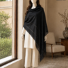 Lawn Shawl1 Black Lawn Tarkashi Chaddar