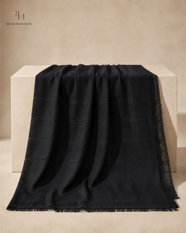 Lawn Shawl2 Black Lawn Tarkashi Chaddar