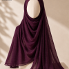 Lawn Zari D1 Plum Lawn Zari Tilla Hijab