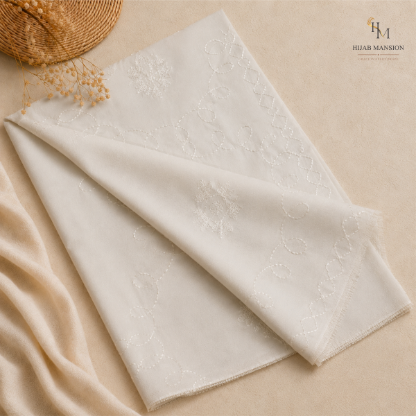 Lawn embroidary 3 White Lawn Embroidery Chaddar