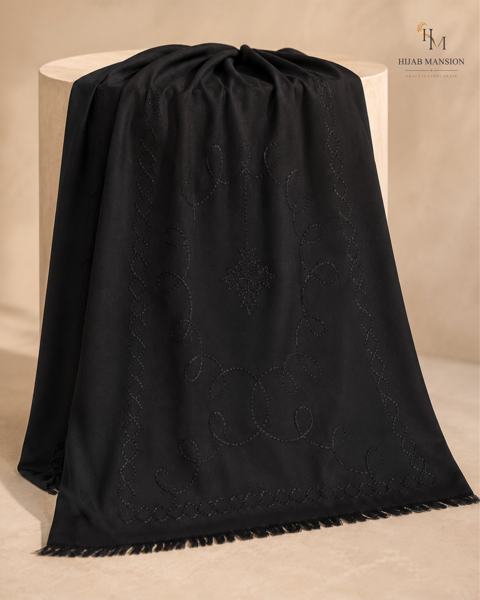 Lawn embroidary Bkack 2 Black Lawn Embroidery Chaddar