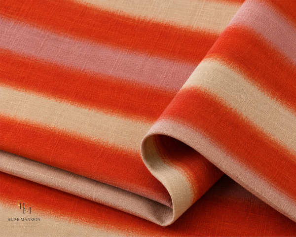Morocco A3 Coral Blush Lawn Morocco Print Hijab