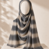 Morocco D1 Charcoal Sand Lawn Morocco Print Hijab