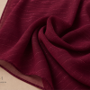 Deep Burgundy Chiffon Zari Hijab